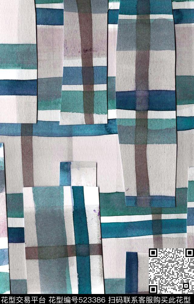 TartanStripesClassicModern数码印花华亿平台下载（图片编号: 523386） - 瓦栏（Walan）