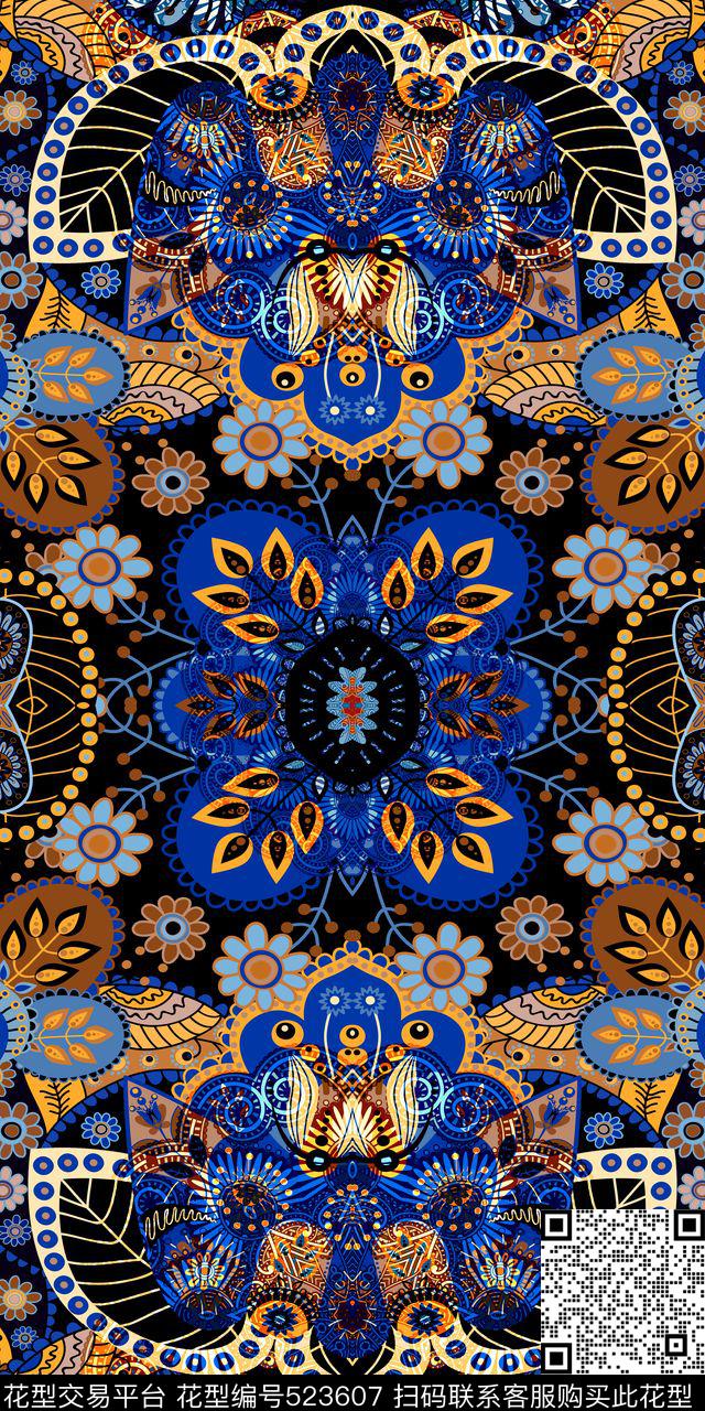 最新数码女装连衣裙面料窗帘布数码印花传统印花华亿平台下载（图片编号: 523607） - 瓦栏（Walan）