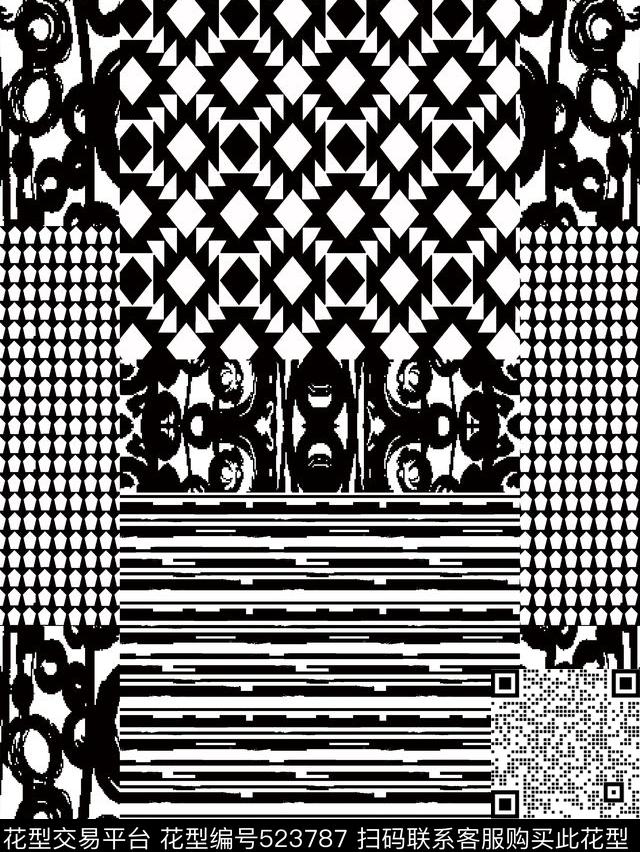 时尚流行男装数码印花华亿平台下载（图片编号: 523787） - 瓦栏（Walan）