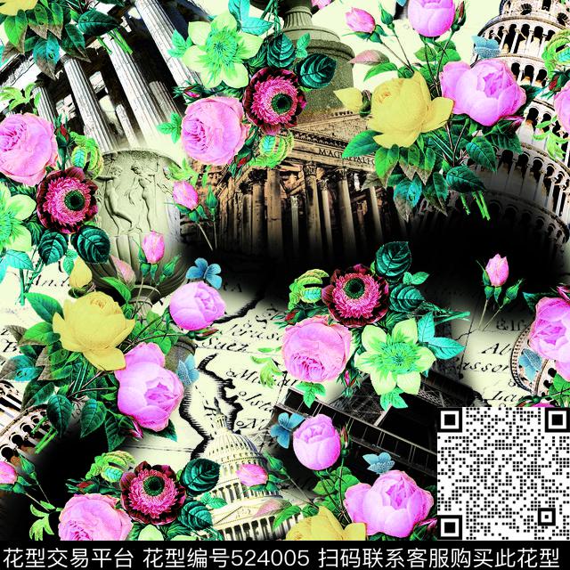 花建筑欧美数码印花华亿平台下载（图片编号: 524005） - 瓦栏（Walan）