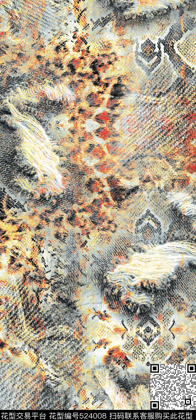 几何现代组合数码印花华亿平台下载（图片编号: 524008） - 瓦栏（Walan）