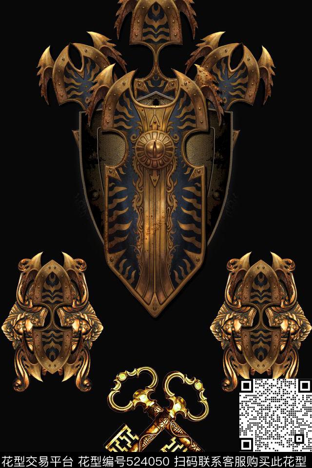 潮流文艺定位数码印花华亿平台下载（图片编号: 524050） - 瓦栏（Walan）