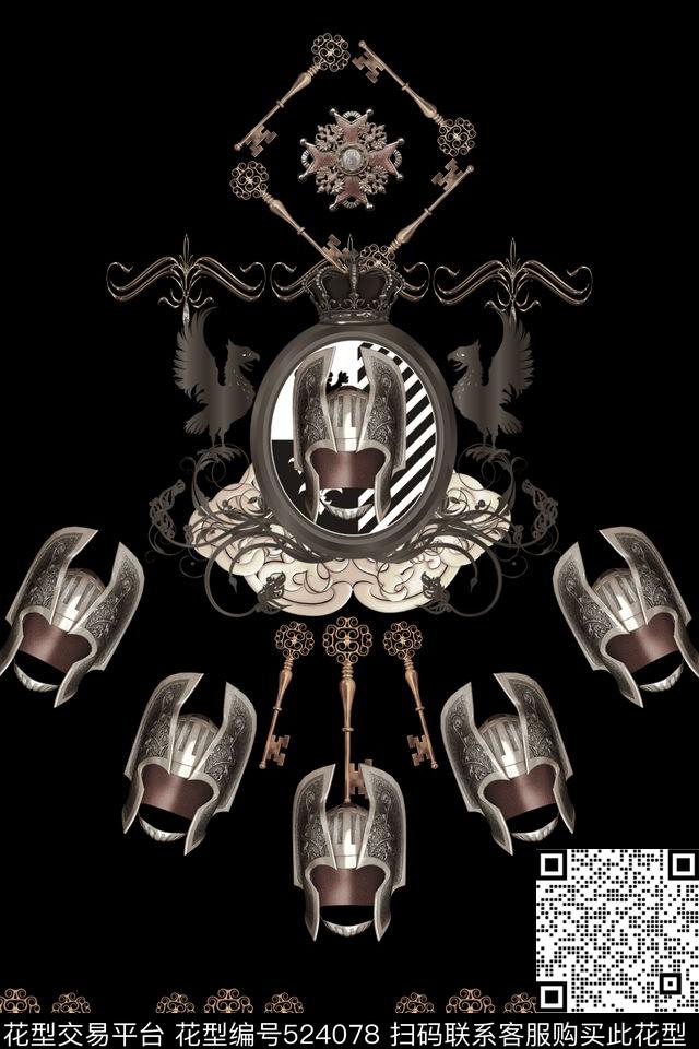 古典头盔定位数码印花华亿平台下载（图片编号: 524078） - 瓦栏（Walan）