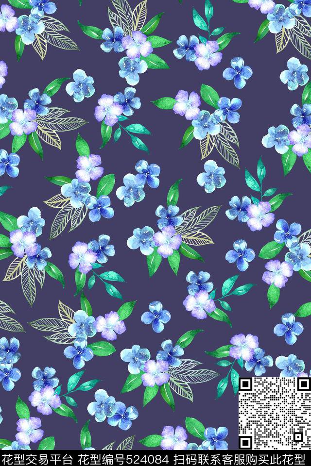 花卉女装秋冬数码印花华亿平台下载（图片编号: 524084） - 瓦栏（Walan）