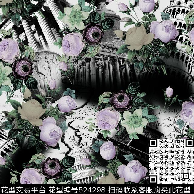 花建筑欧美数码印花华亿平台下载（图片编号: 524298） - 瓦栏（Walan）