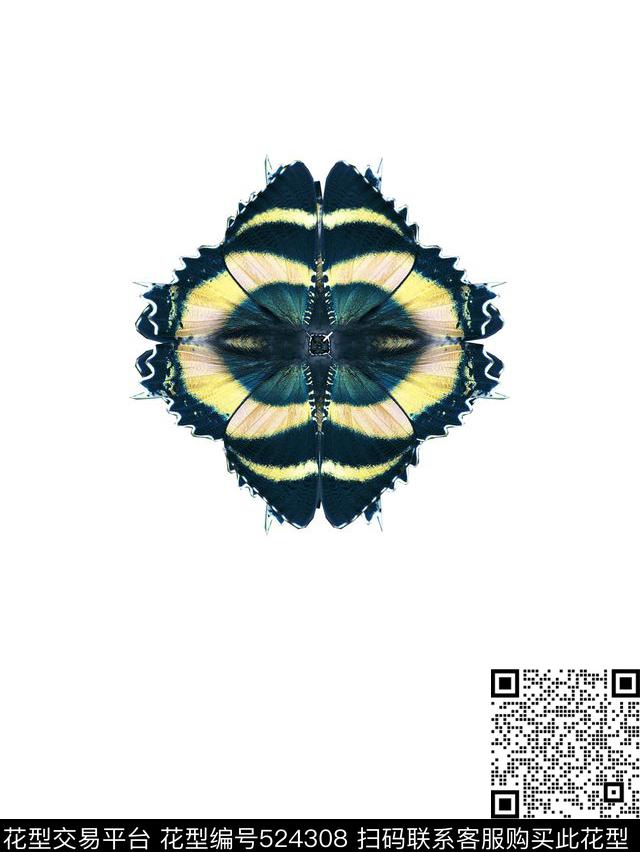 蝴蝶男装华亿平台t恤华亿平台数码印花华亿平台下载（图片编号: 524308） - 瓦栏（Walan）