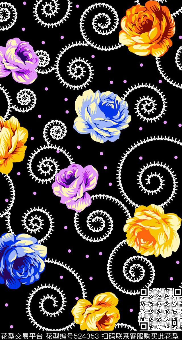 designprintingtextile传统印花华亿平台下载（图片编号: 524353） - 瓦栏（Walan）