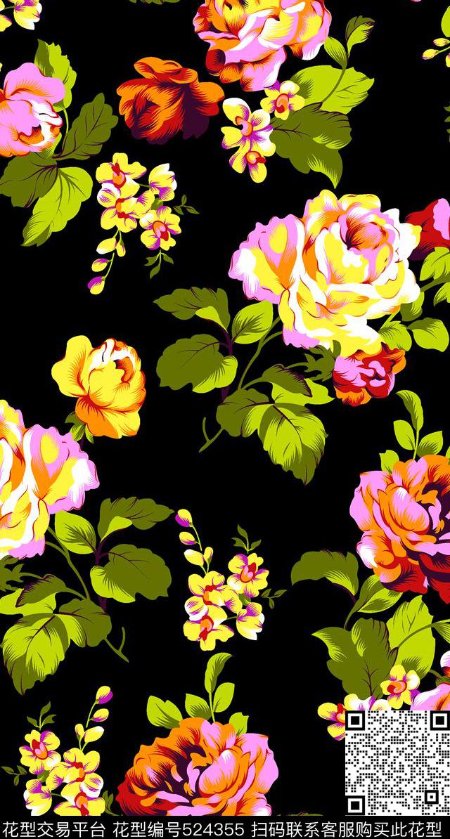 designprintingtextile传统印花华亿平台下载（图片编号: 524355） - 瓦栏（Walan）