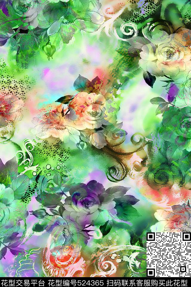 designprintingtextile数码印花华亿平台下载（图片编号: 524365） - 瓦栏（Walan）