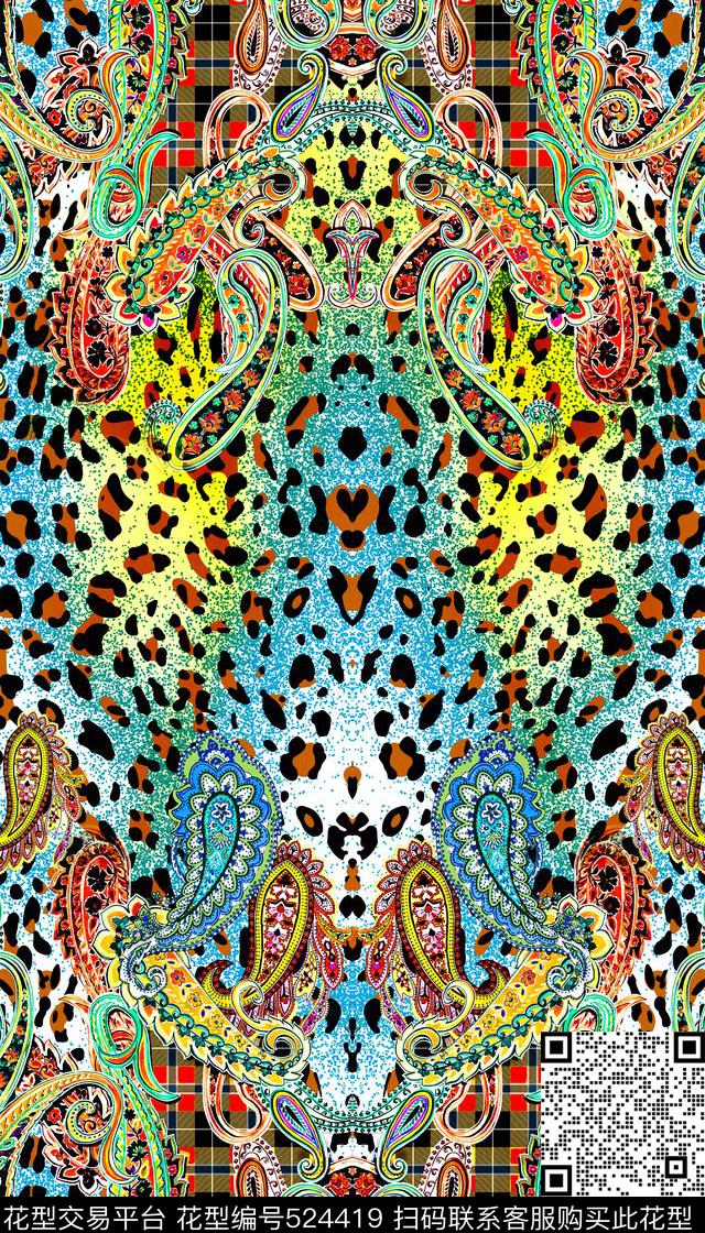 火腿佩斯里时尚数码印花华亿平台下载（图片编号: 524419） - 瓦栏（Walan）