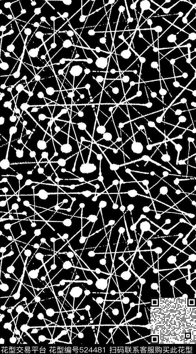 波点抽象大气传统印花华亿平台下载（图片编号: 524481） - 瓦栏（Walan）