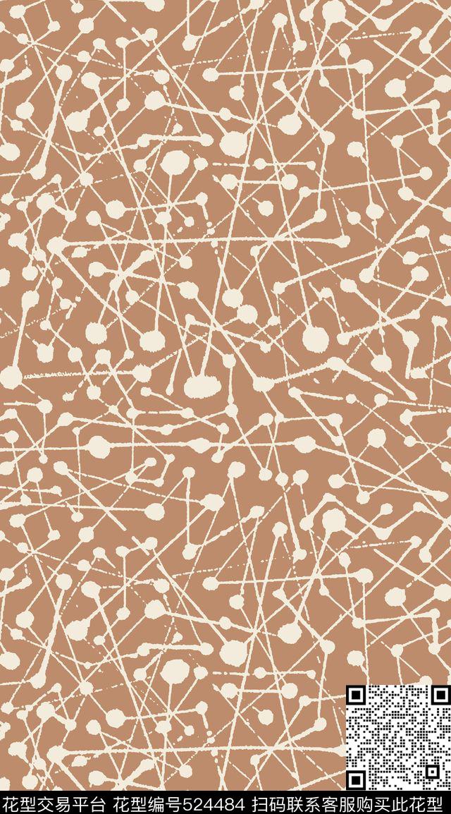 波点点墨迹传统印花华亿平台下载（图片编号: 524484） - 瓦栏（Walan）