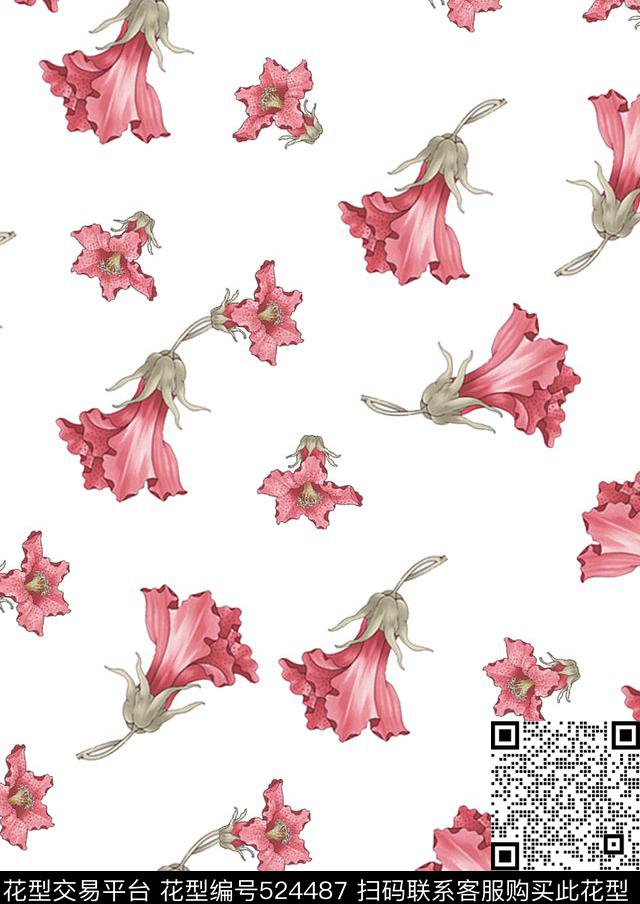 小碎花传统印花华亿平台下载（图片编号: 524487） - 瓦栏（Walan）