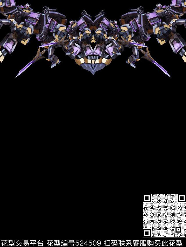 定位复古变形金刚数码印花华亿平台下载（图片编号: 524509） - 瓦栏（Walan）