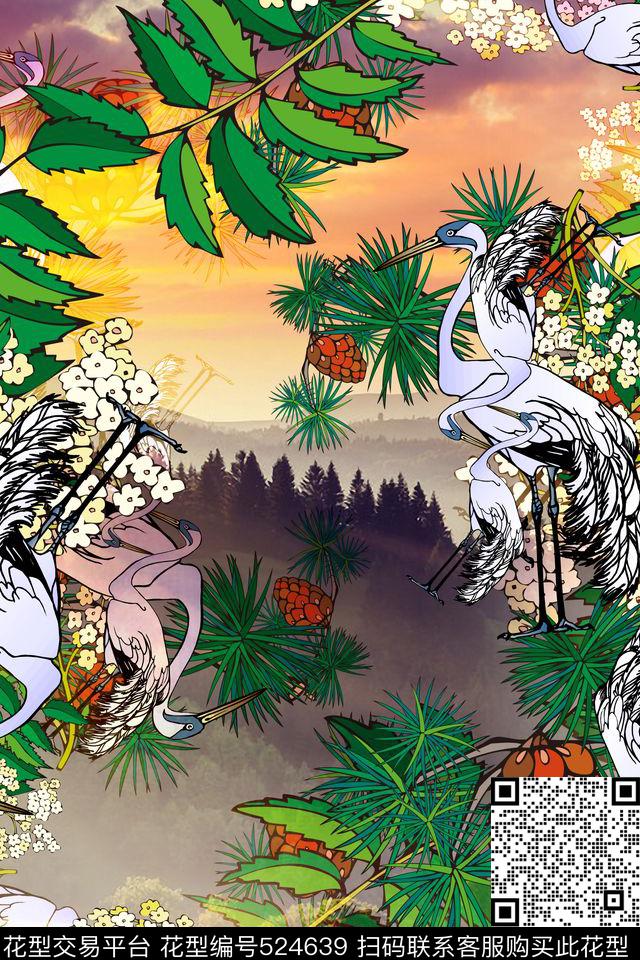 浪漫时尚长巾围巾复古休闲怀旧数码印花华亿平台下载（图片编号: 524639） - 瓦栏（Walan）