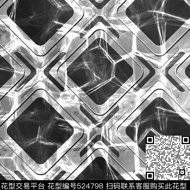 几何图型天然岩石纹理羽绒服外套图案传统印花华亿平台下载（图片编号: 524798） - 瓦栏（Walan）