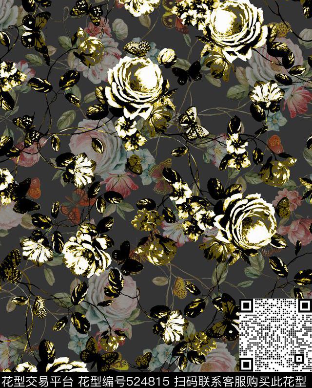 窗帘服装复古数码印花华亿平台下载（图片编号: 524815） - 瓦栏（Walan）