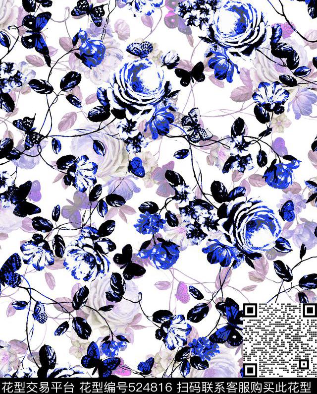 窗帘服装复古数码印花华亿平台下载（图片编号: 524816） - 瓦栏（Walan）