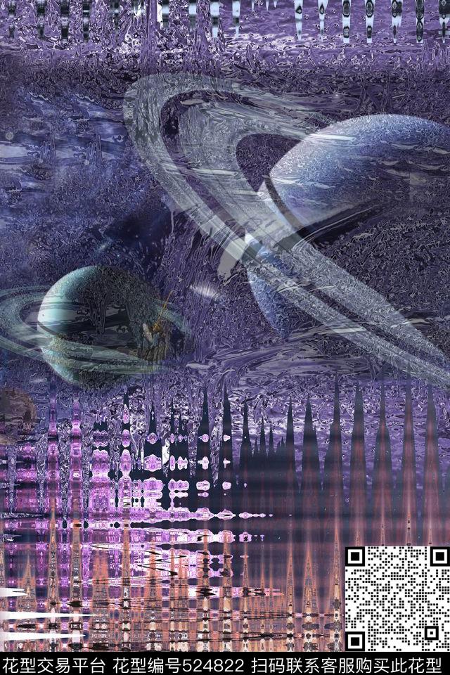 波纹抽象数码华亿平台数码印花华亿平台下载（图片编号: 524822） - 瓦栏（Walan）