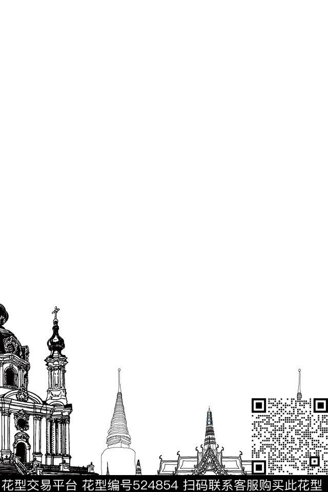 潮流男装时尚传统印花华亿平台下载（图片编号: 524854） - 瓦栏（Walan）