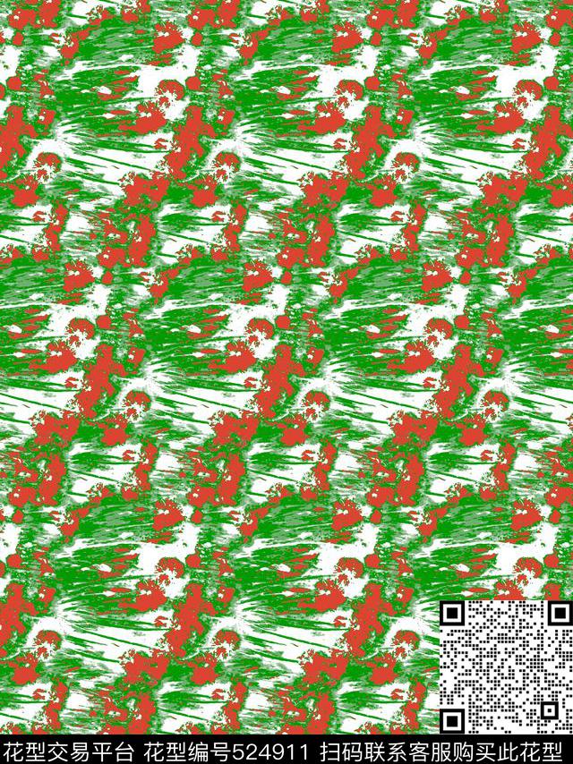 服装家纺丝巾花卉手绘水彩传统印花华亿平台下载（图片编号: 524911） - 瓦栏（Walan）