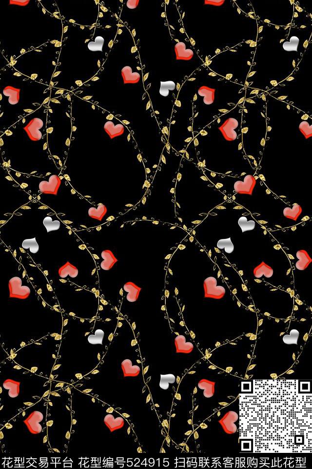 创意华丽黄金数码印花华亿平台下载（图片编号: 524915） - 瓦栏（Walan）