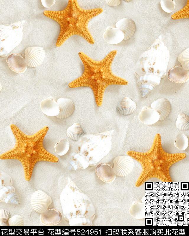 海洋风沙滩白细沙数码印花华亿平台下载（图片编号: 524951） - 瓦栏（Walan）