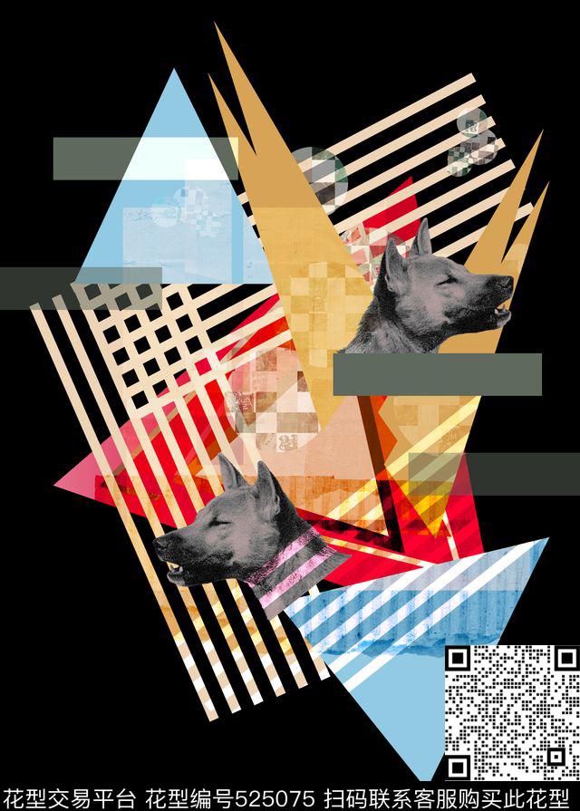 时尚潮流动物数码印花华亿平台下载（图片编号: 525075） - 瓦栏（Walan）