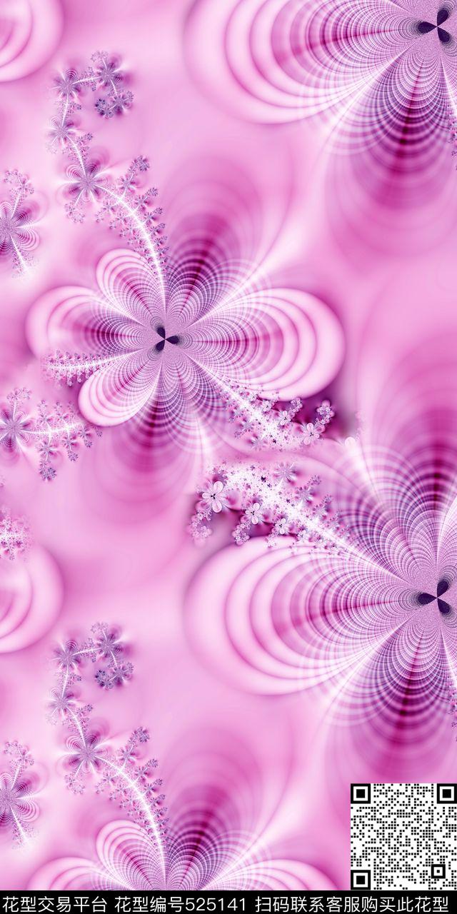 抽象幻彩未来元素数码欧美数码印花华亿平台下载（图片编号: 525141） - 瓦栏（Walan）