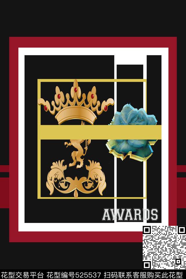 t恤华亿平台潮流皇冠数码印花华亿平台下载（图片编号: 525537） - 瓦栏（Walan）