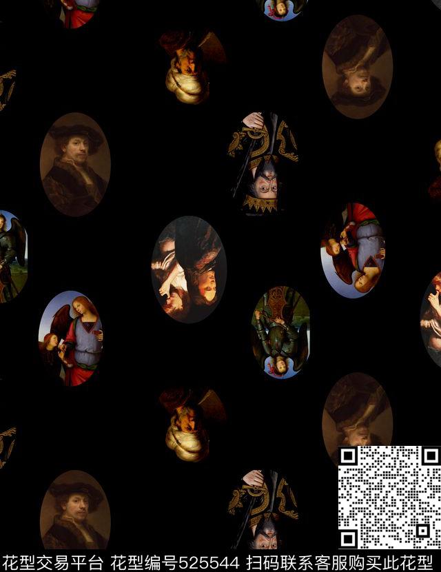 潮流时尚大波点复古夹克外套数码印花华亿平台下载（图片编号: 525544） - 瓦栏（Walan）