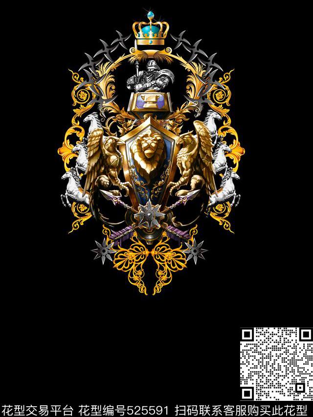 潮流复古男装华亿平台数码印花华亿平台下载（图片编号: 525591） - 瓦栏（Walan）