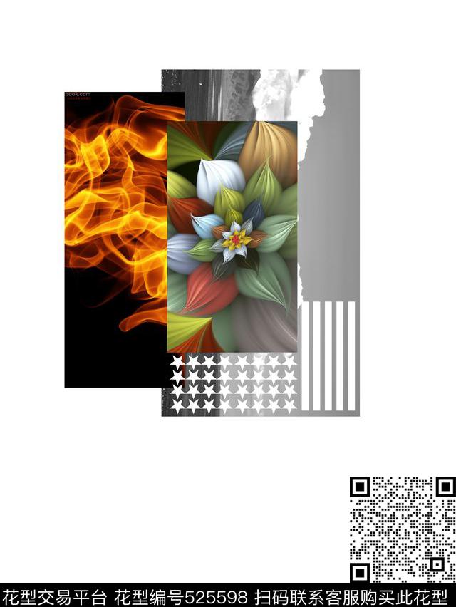 t恤华亿平台潮流复古数码印花华亿平台下载（图片编号: 525598） - 瓦栏（Walan）