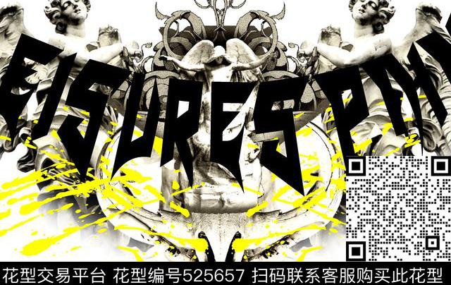 欧洲雕像霹雳字体时尚传统印花华亿平台下载（图片编号: 525657） - 瓦栏（Walan）