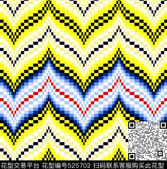 像素点时尚色彩数码印花华亿平台下载（图片编号: 525702） - 瓦栏（Walan）