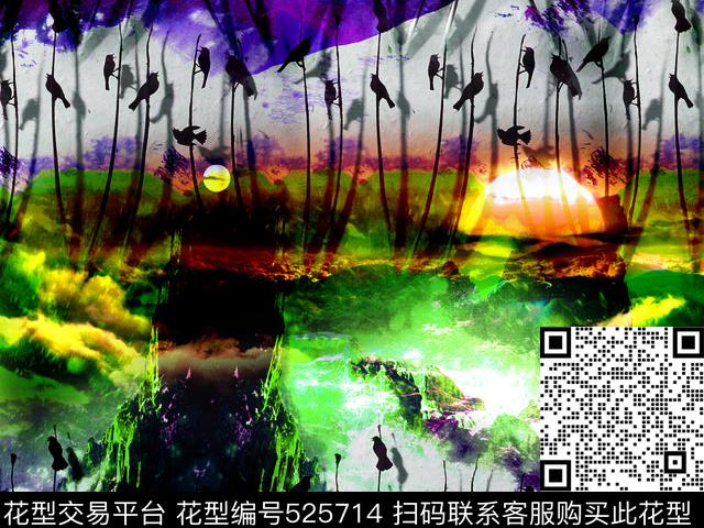 最新男装印花华亿平台下载（图片编号: 525714） - 瓦栏（Walan）