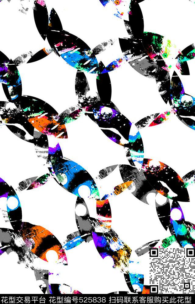 点子链子朦胧数码印花华亿平台下载（图片编号: 525838） - 瓦栏（Walan）