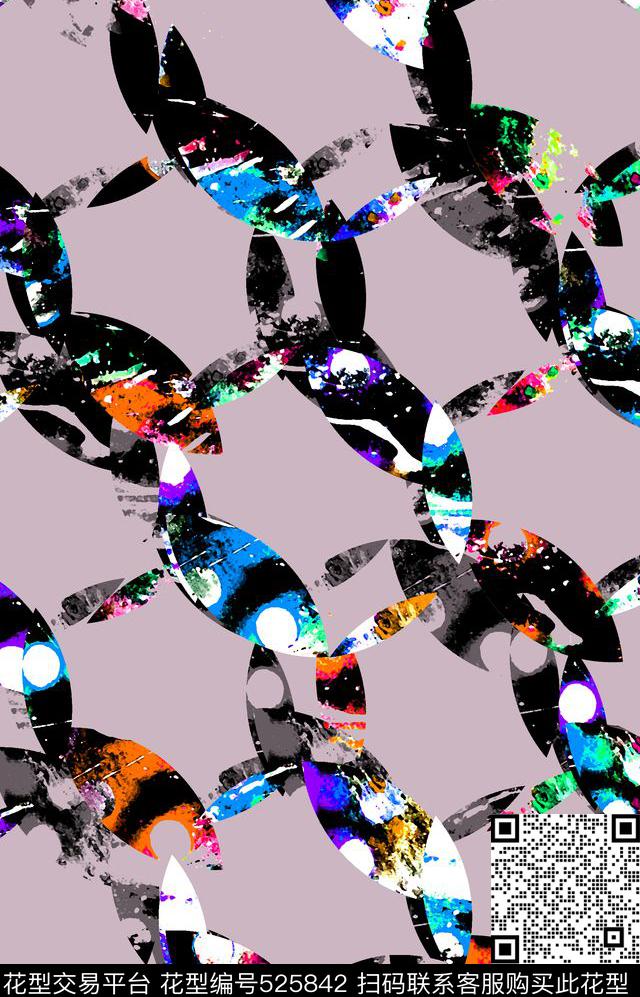 点子链子朦胧数码印花华亿平台下载（图片编号: 525842） - 瓦栏（Walan）