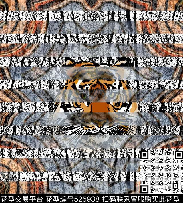 原创自然森林纹理数码印花华亿平台下载（图片编号: 525938） - 瓦栏（Walan）