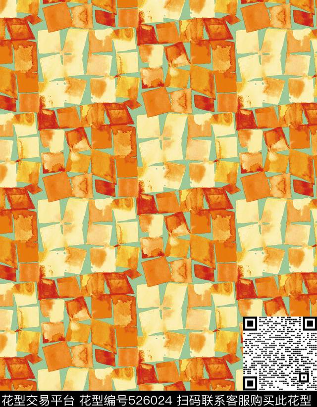 服装几何家纺数码印花华亿平台下载（图片编号: 526024） - 瓦栏（Walan）