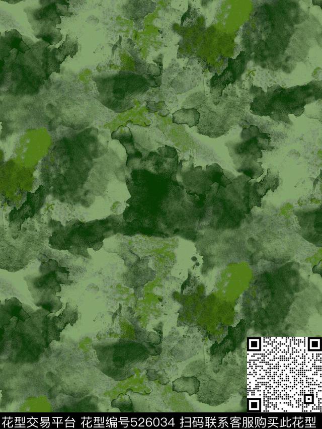 抽象户外夹克数码印花华亿平台下载（图片编号: 526034） - 瓦栏（Walan）