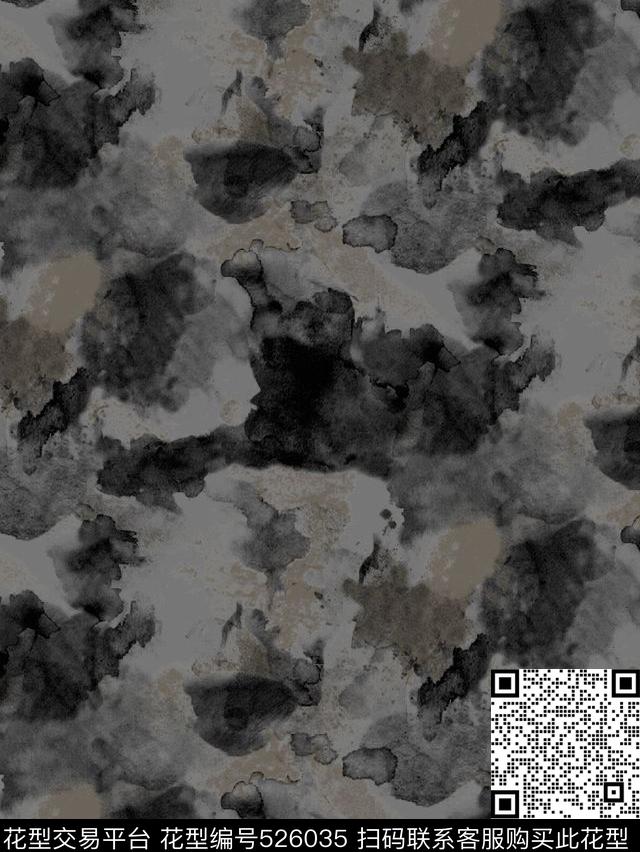 抽象户外夹克羽绒服冲锋衣数码印花华亿平台下载（图片编号: 526035） - 瓦栏（Walan）