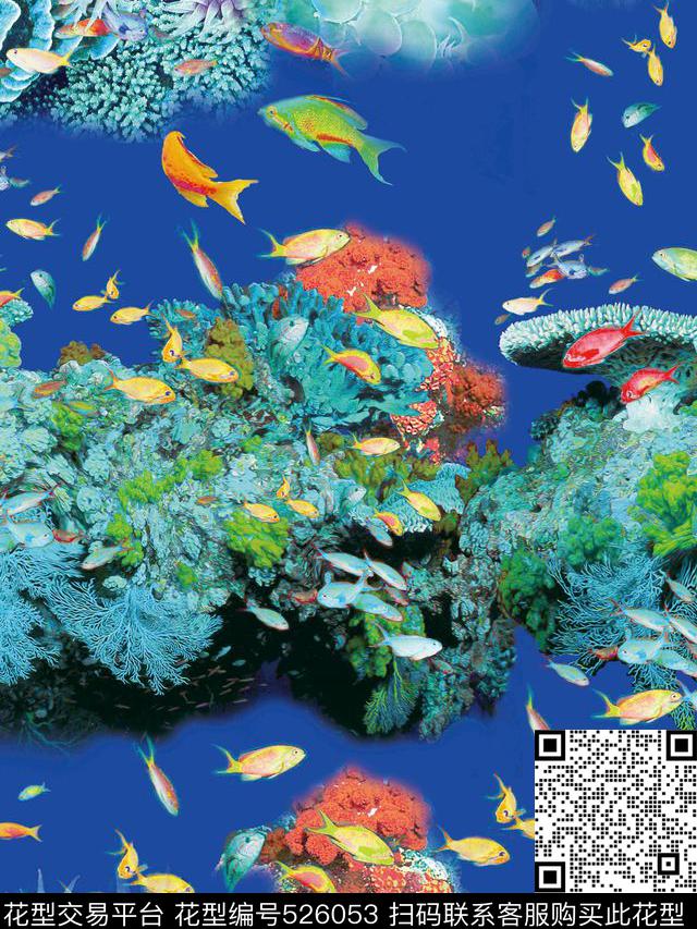 原创时尚动物数码印花华亿平台下载（图片编号: 526053） - 瓦栏（Walan）