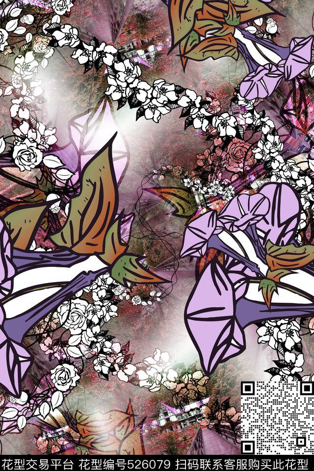 衬衣春意连衣裙花卉童装家纺数码印花华亿平台下载（图片编号: 526079） - 瓦栏（Walan）