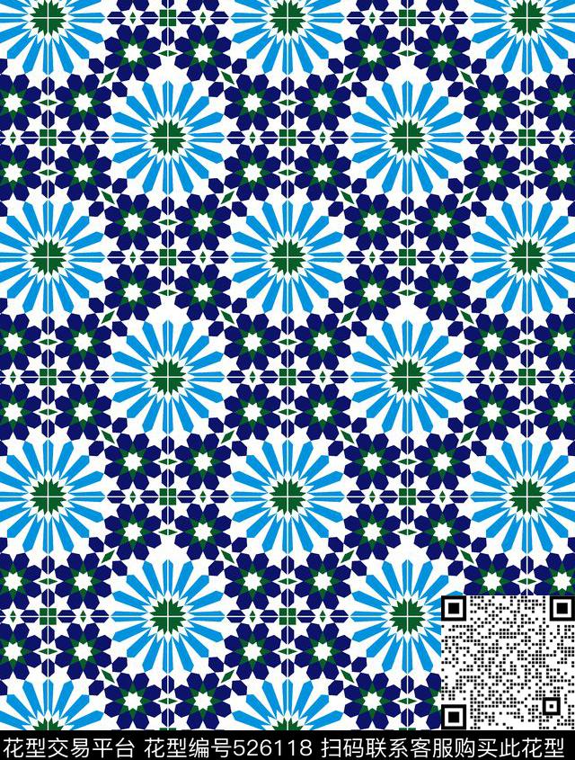 几何华亿平台方块传统印花华亿平台下载（图片编号: 526118） - 瓦栏（Walan）