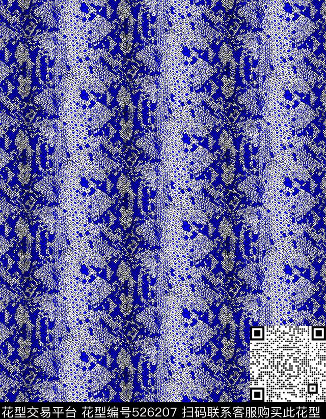 抽象蛇纹大牌传统印花华亿平台下载（图片编号: 526207） - 瓦栏（Walan）