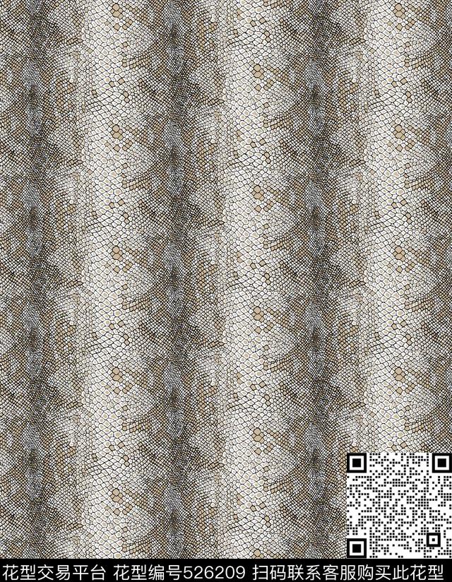 抽象蛇纹大牌传统印花华亿平台下载（图片编号: 526209） - 瓦栏（Walan）