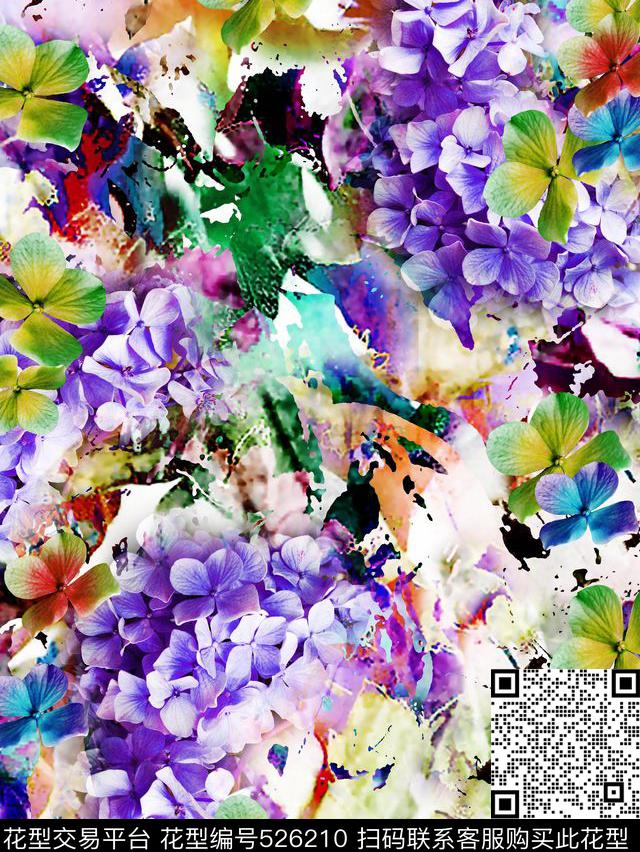 中国风抽象元素大气时尚数码印花华亿平台下载（图片编号: 526210） - 瓦栏（Walan）