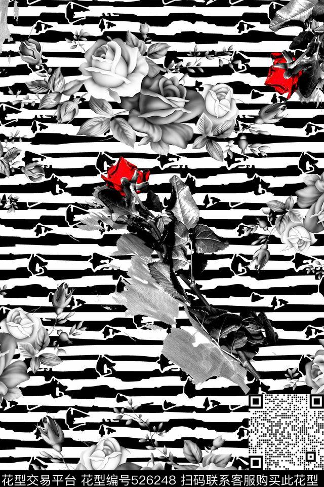 数码印花服装设计时尚大牌欧美风格数码印花华亿平台下载（图片编号: 526248） - 瓦栏（Walan）