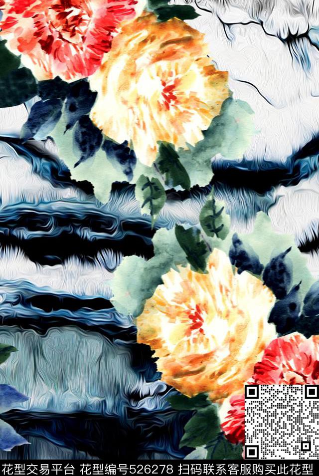 服装设计时尚大牌欧美风格数码印花数码印花华亿平台下载（图片编号: 526278） - 瓦栏（Walan）